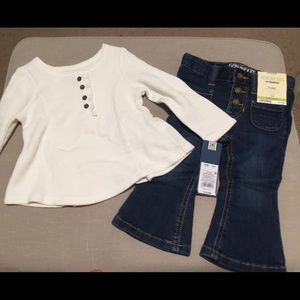 Cute Baby Girl White Long Sleeve Top